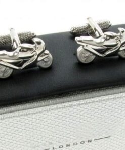 Butoni de camasa motociclete argintii