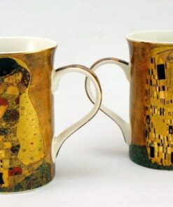 Doua cani de cafea Gustave Klimt