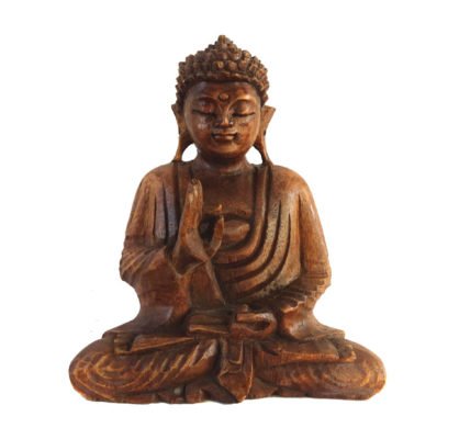 Buddha statueta de lemn 21 cm