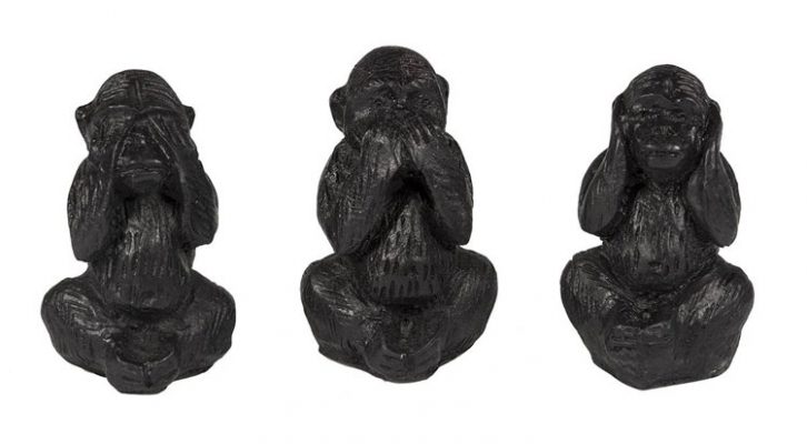 Statuete cele trei maimute intelepte