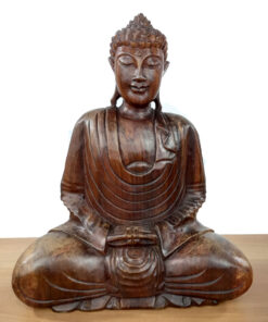 Statueta de Lemn Masiv Buddha