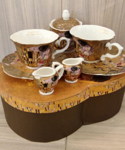 Set cesti cafea lapte zahar Klimt