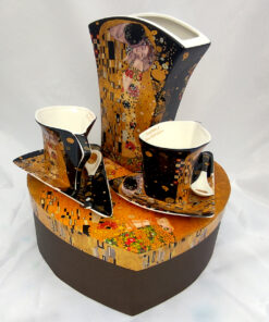 Vaza si Cesti Cafea Farfurioare Triughiulare - Gustave Klimt